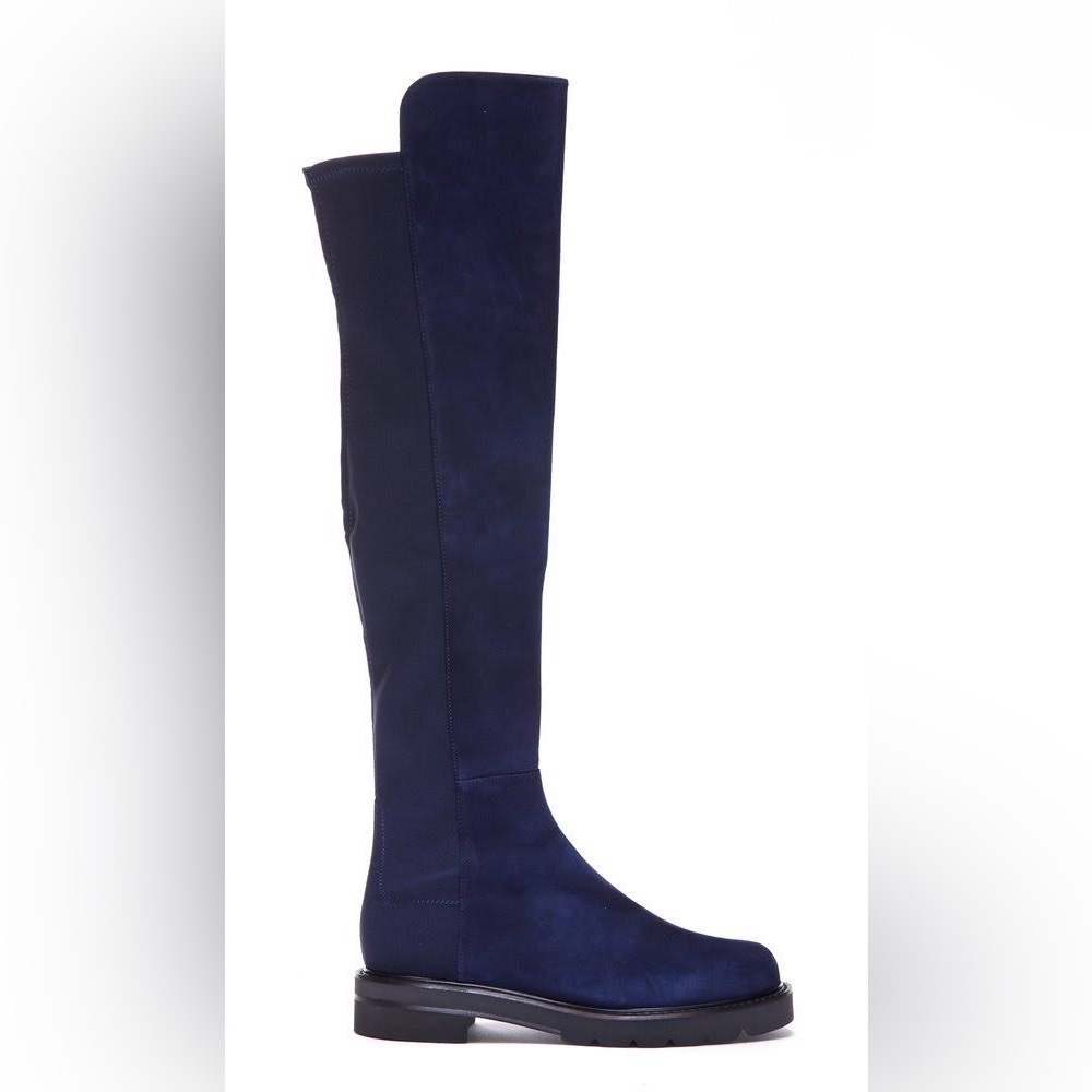 Stuart Weitzman 50/50 suede over the knee boots navy size 7.5 M